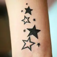 star_arm2 тату со звездами на предплечье