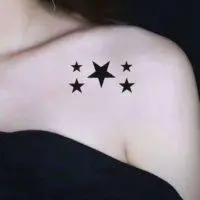 star_body4 тату со звездами под ключицей