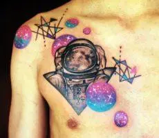 star_body7 тату с космонавтом и звездами