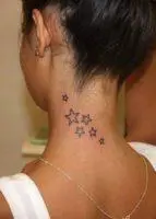 star_head8 тату со звездами на шее