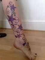 star_leg9 тату со звездами и узорами